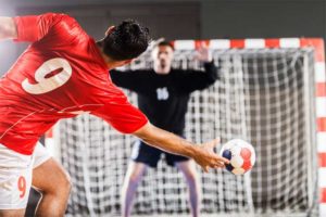 Handball goal shot